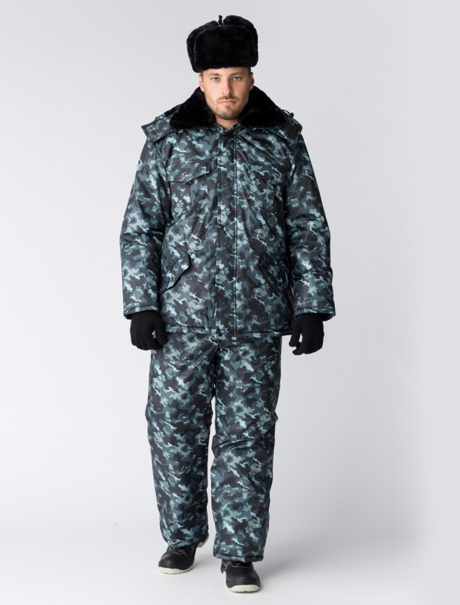 Костюм зимний для Охранника (брюки), КМФ город фото 1